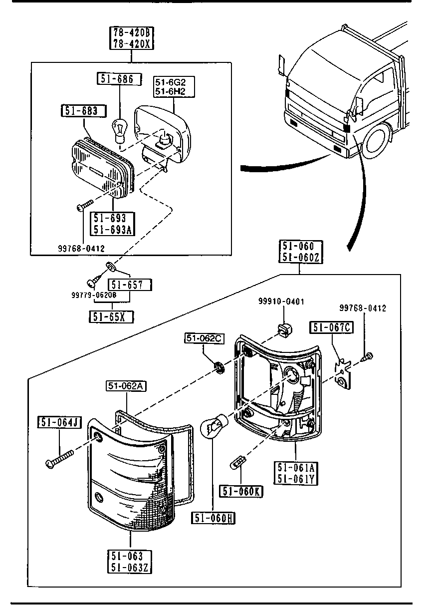 Front Combination Lamps