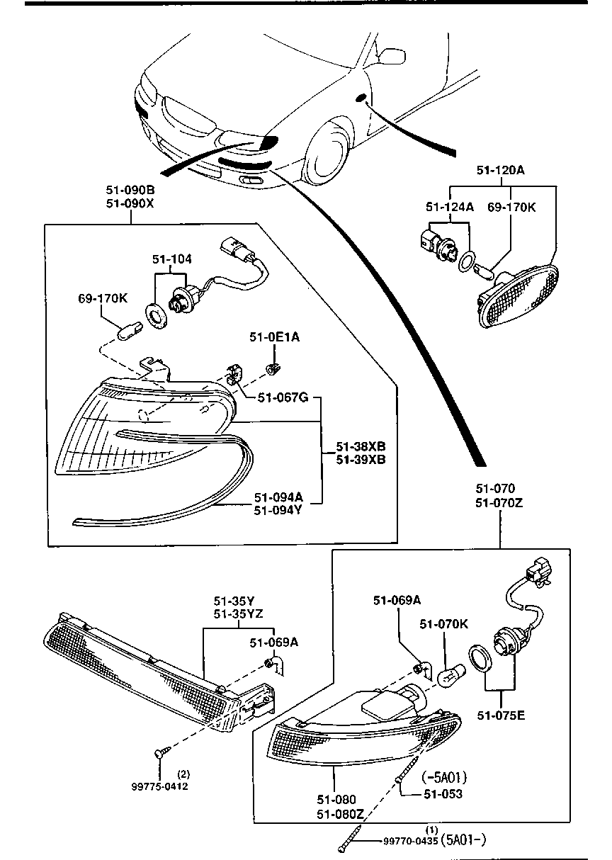 Front Combination Lamps