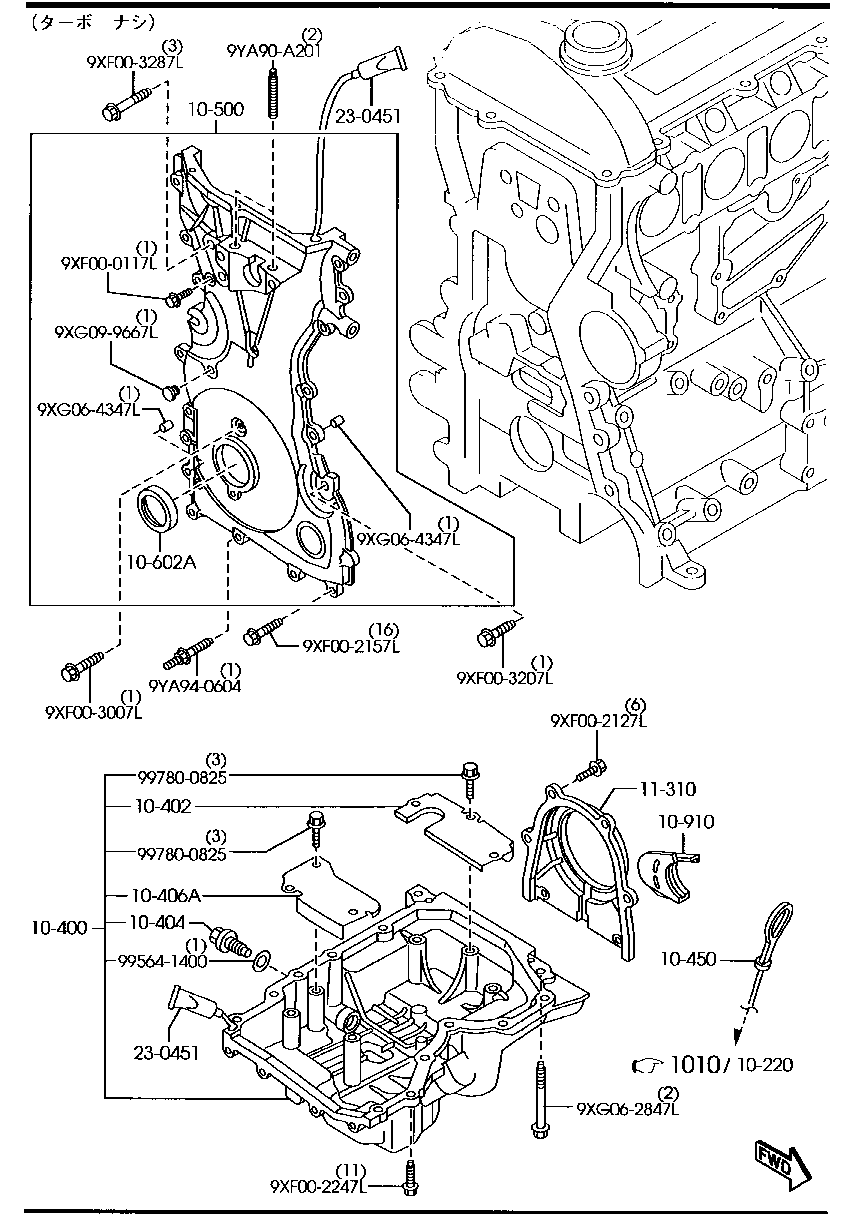 Oil Pan & Timing Cover
