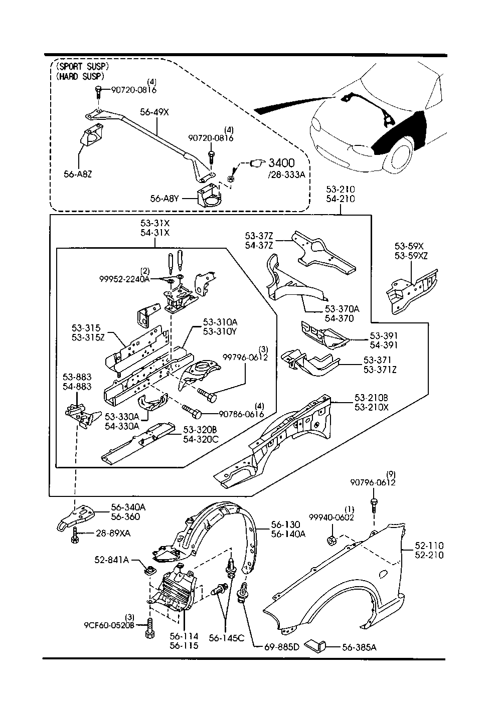 Fender & Wheel Apron Panels