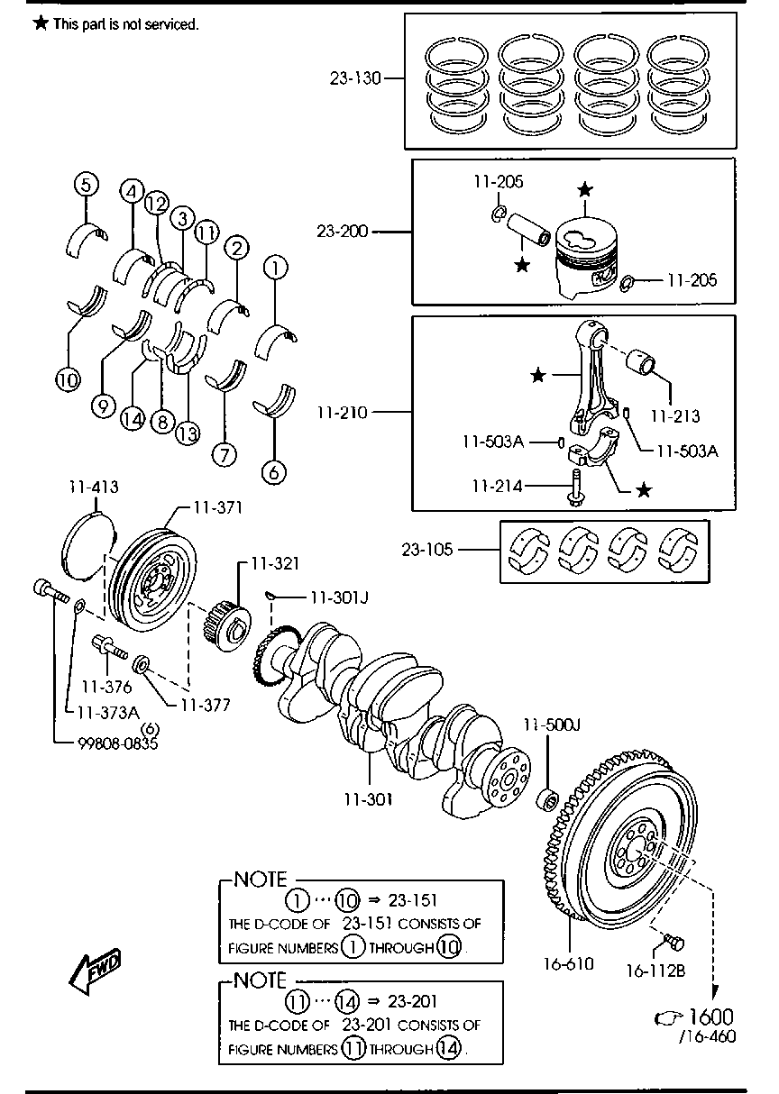 Piston, Crankshaft & Flywheel