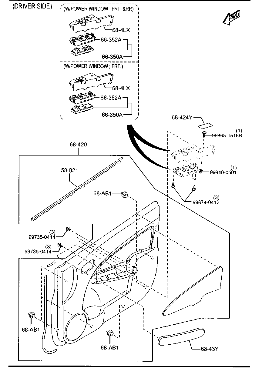 Front Door Trims & Related Parts