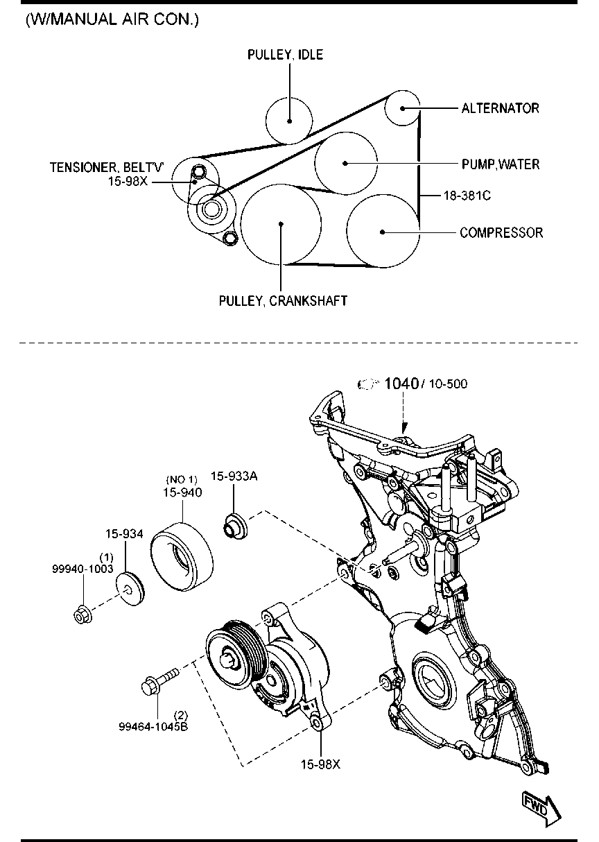 Bracket Pulley Belt