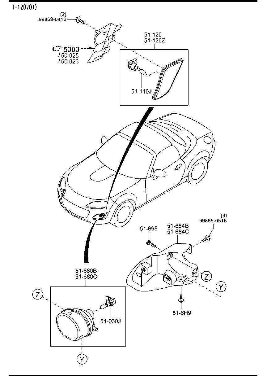 Front Combination Lamps