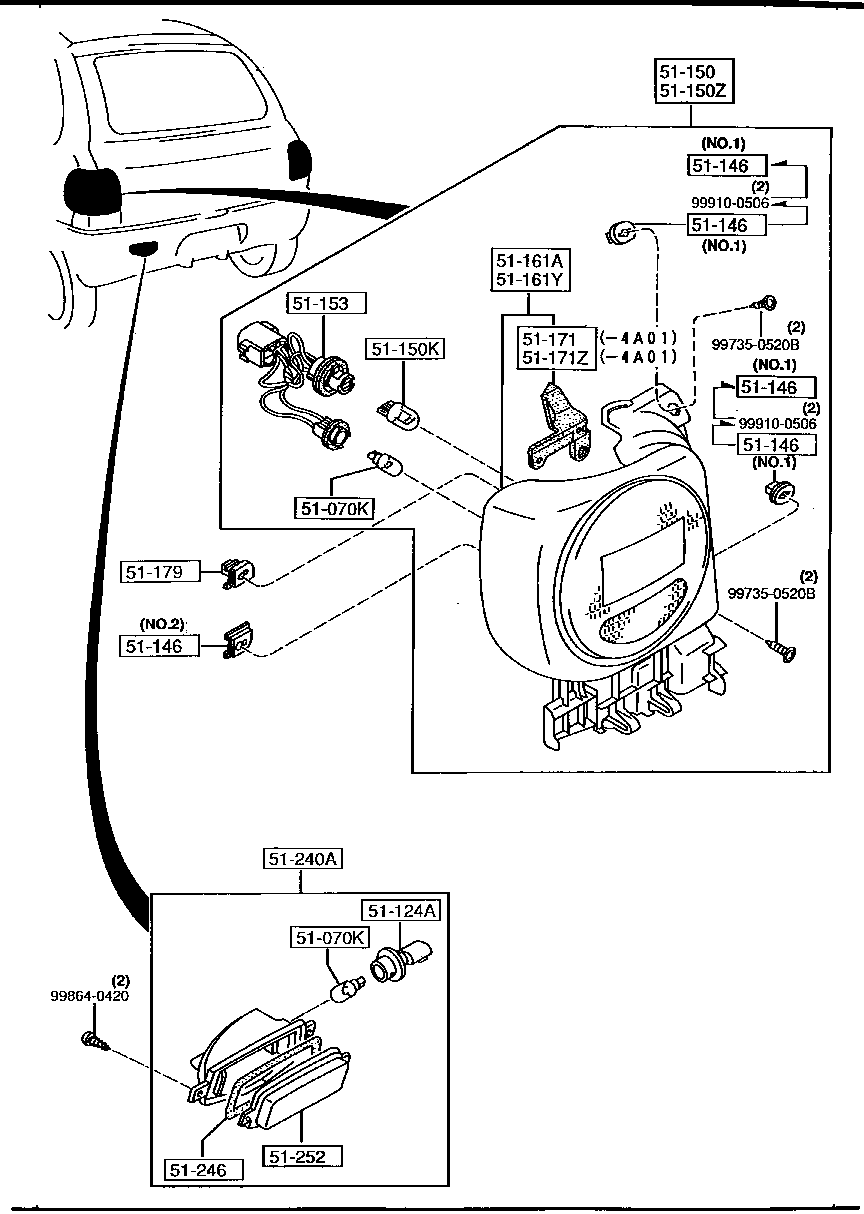 Rear Combination Lamps