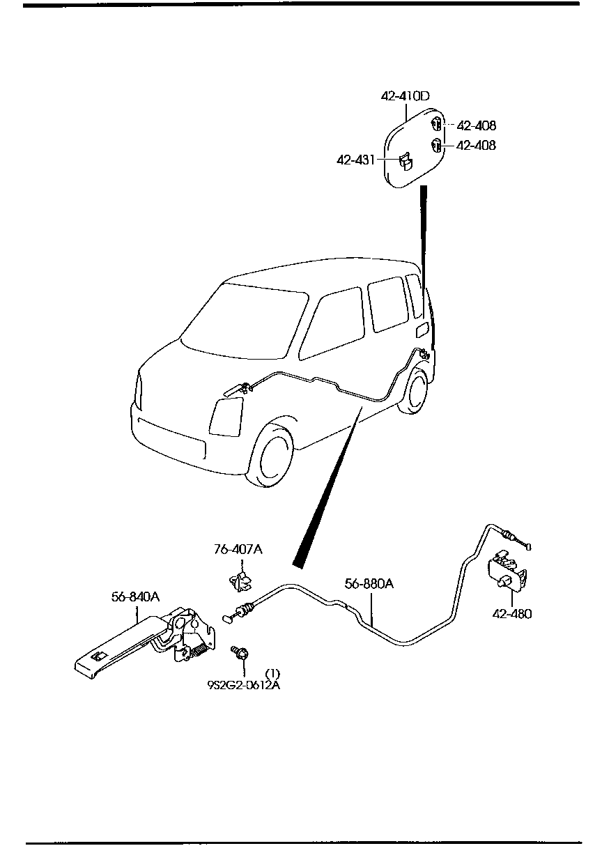 Abridor de tapa de combustible