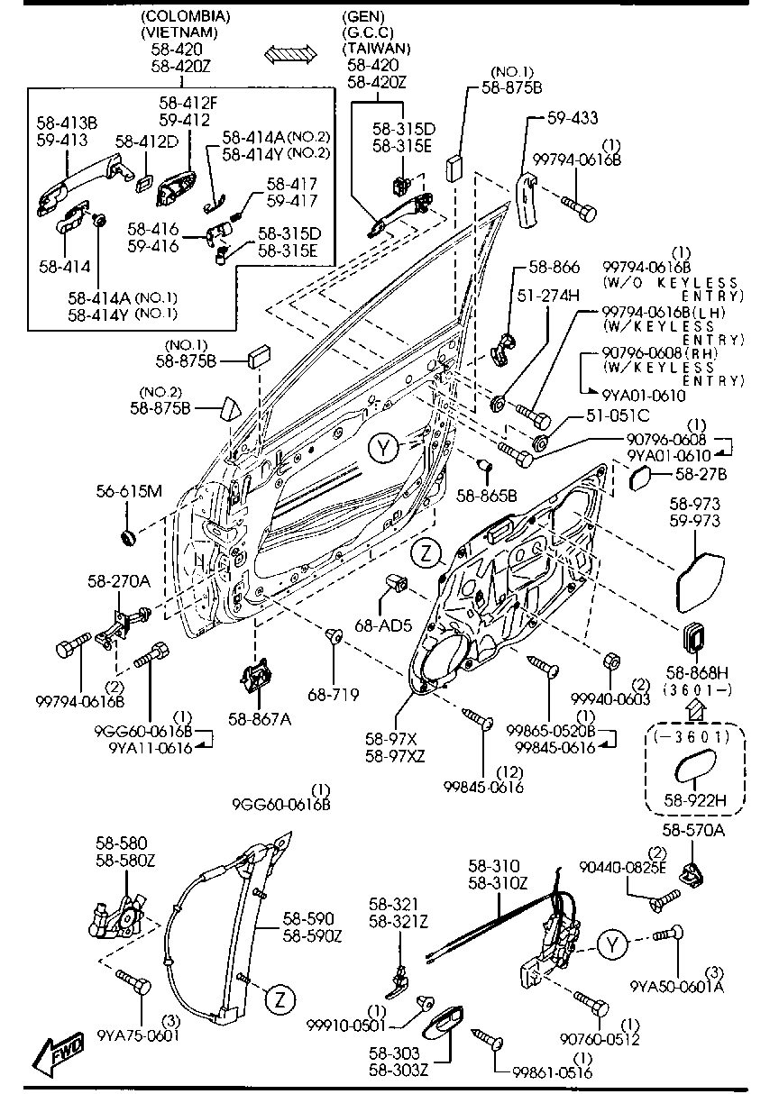 Front Door Mechanisms
