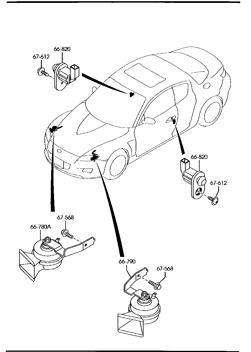 Bocinas de interruptor de puerta