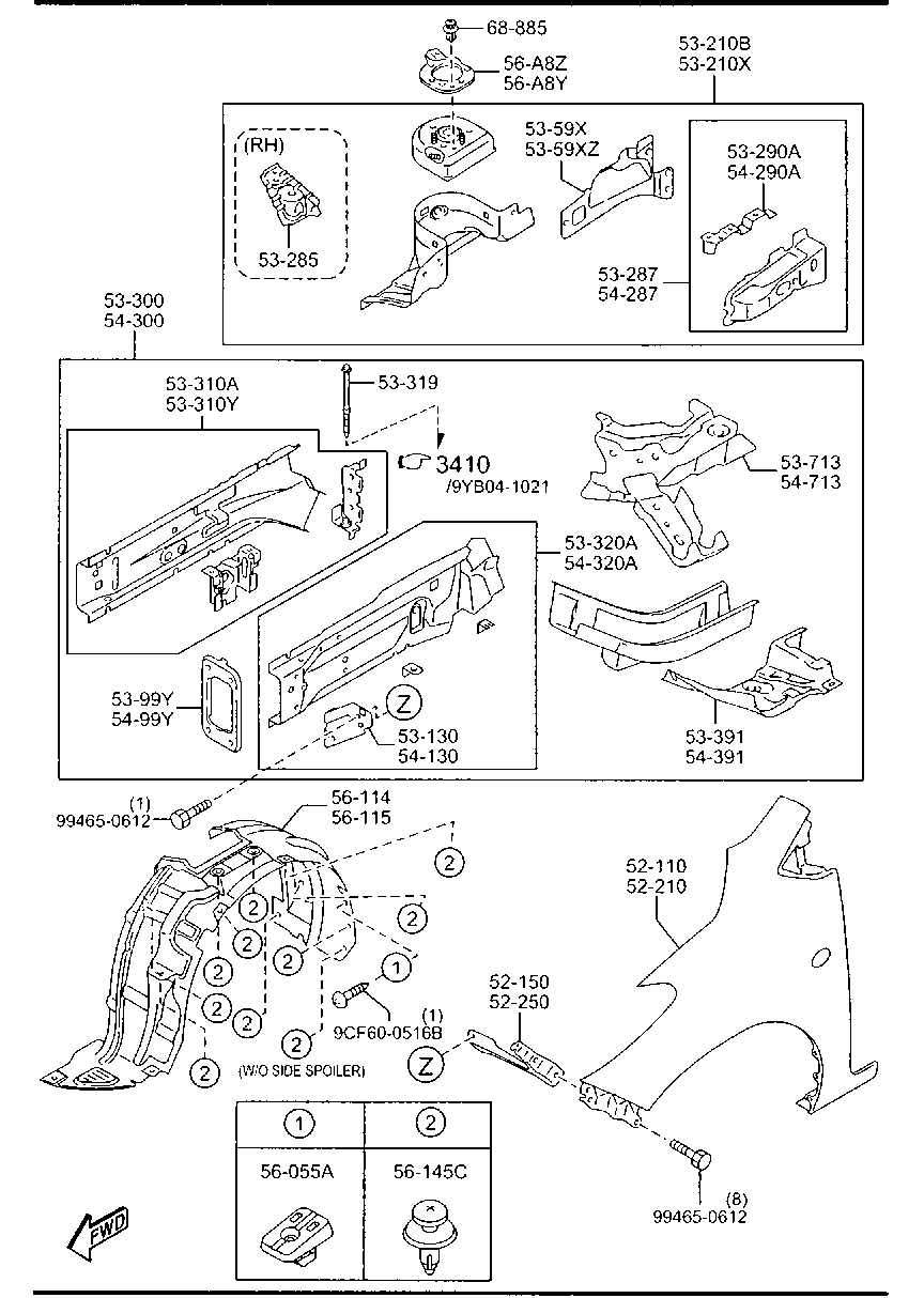 Fender & Wheel Apron Panels