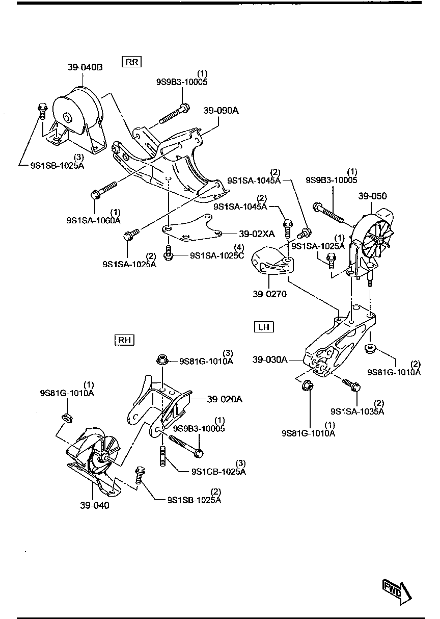Engine & T/Mission Mountings