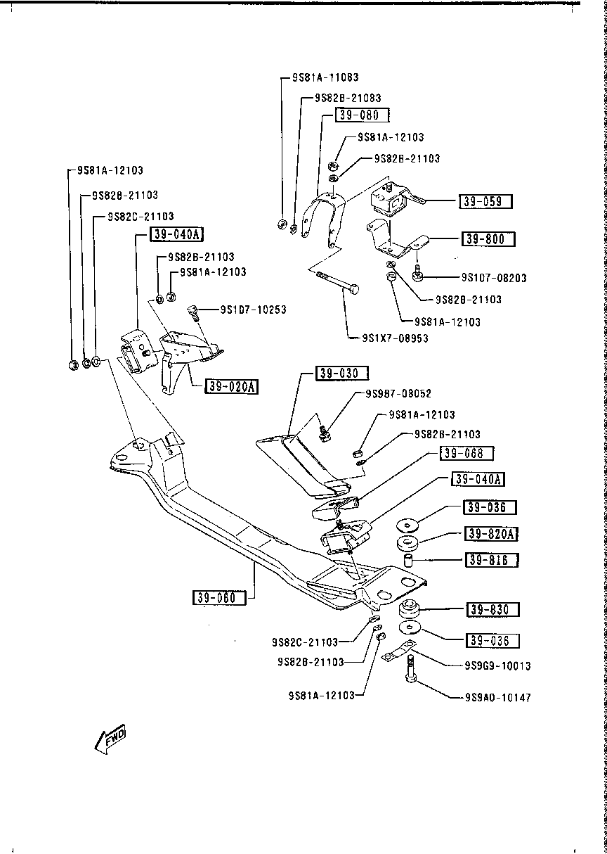 Engine & T/Mission Mountings