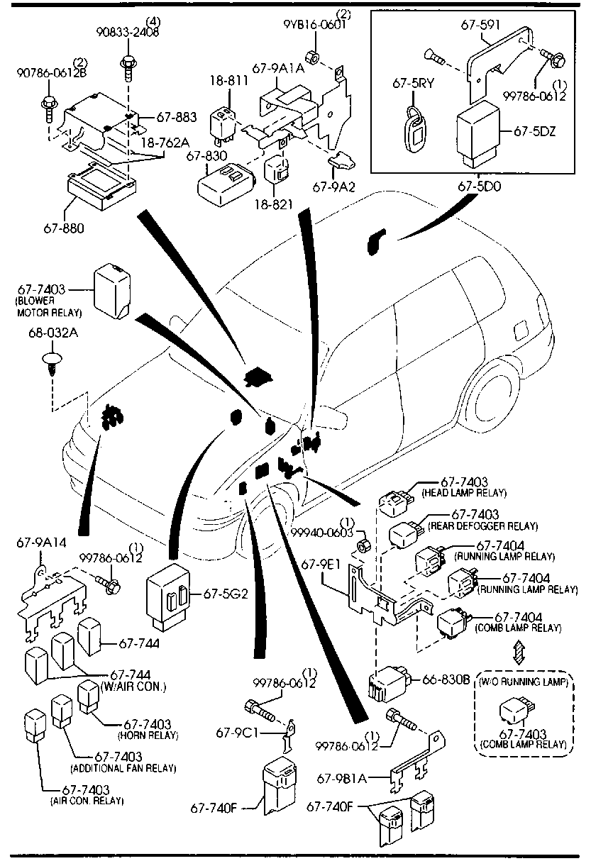 Unidades de Relés de Carrocería