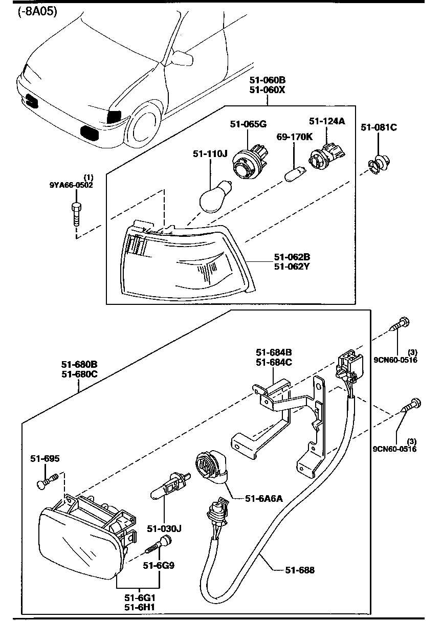 Front Combination Lamps