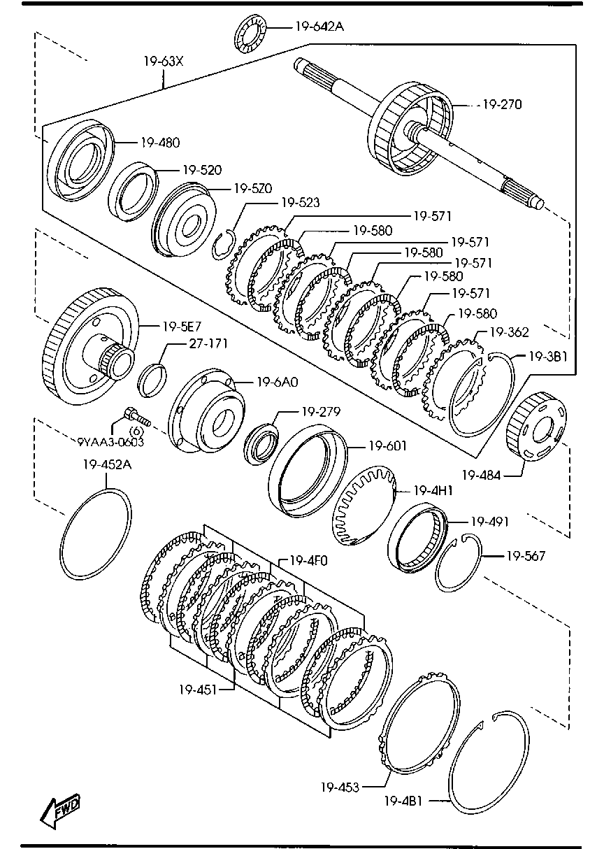 Transmission Governor, Low & Reverse Piston