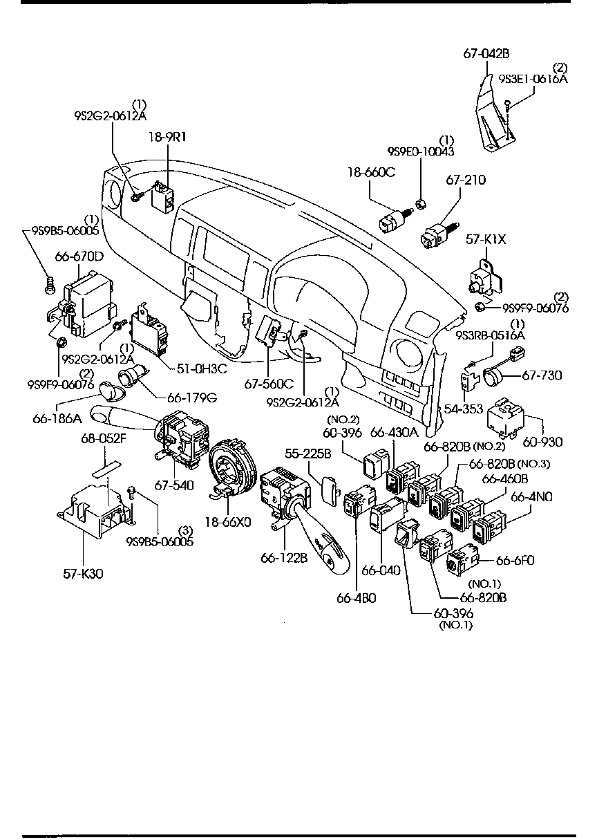 1A00-67-560 Unit,Control-Bcm Mazda | YoshiParts