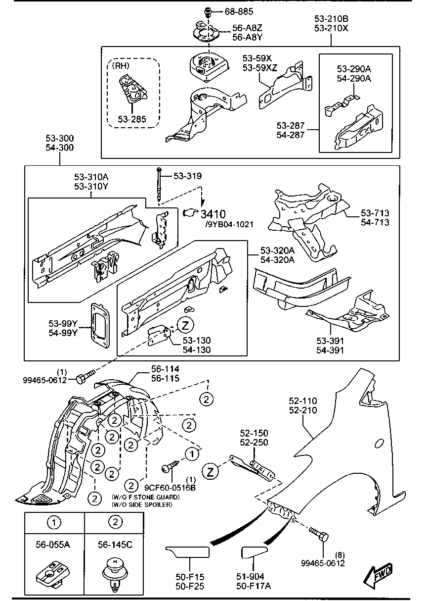 Fender & Wheel Apron Panels