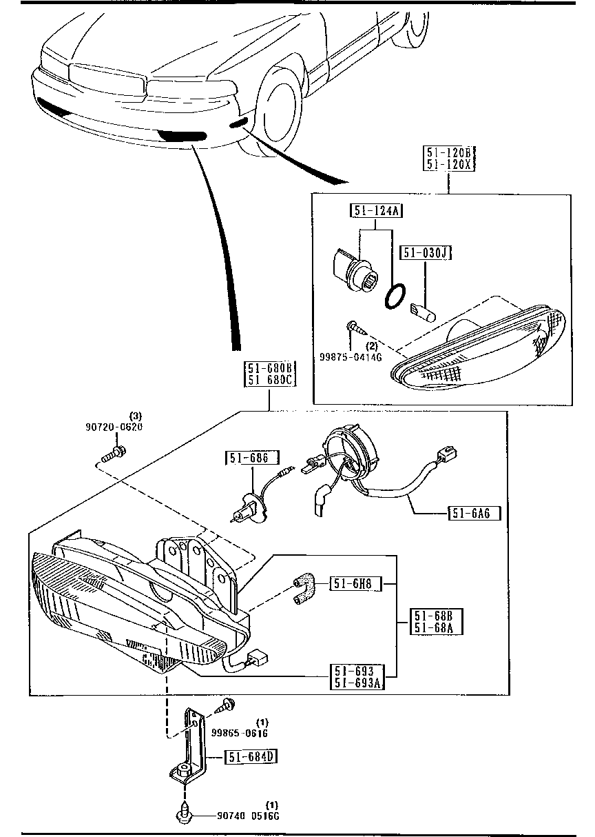 Front Combination Lamps