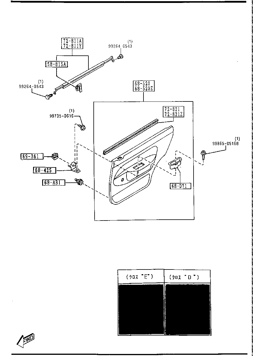 Rear Door Trims & Related Parts