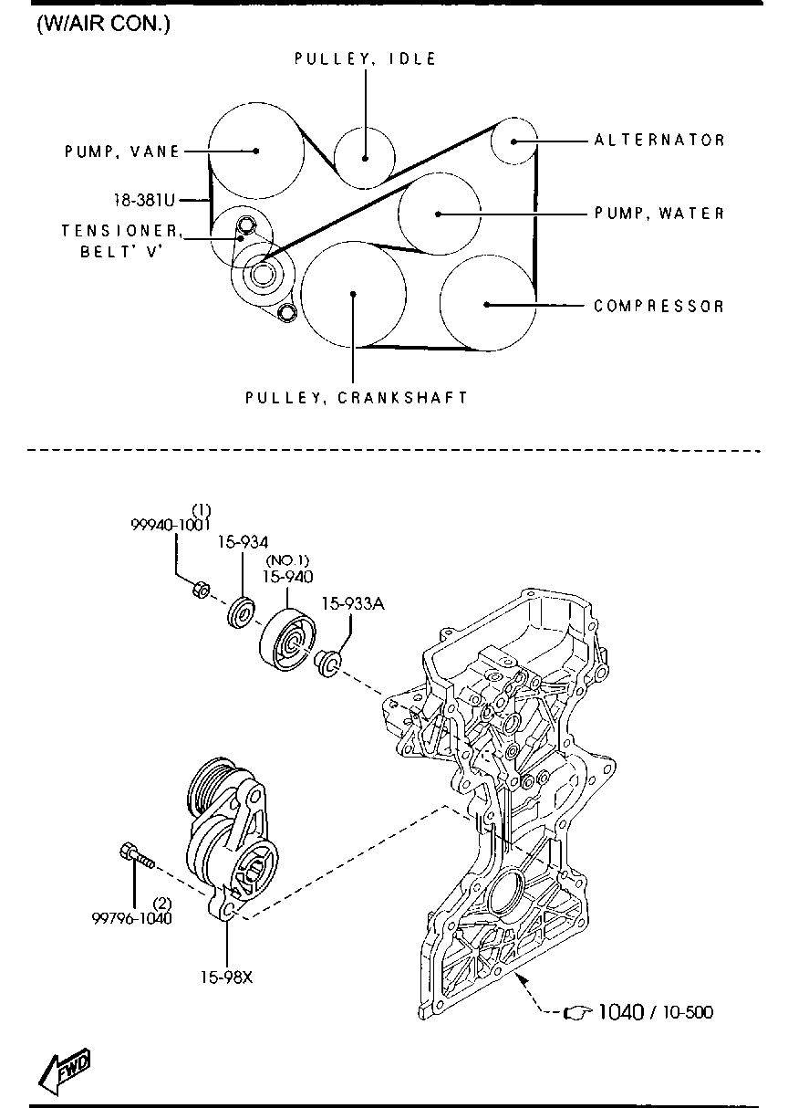 Bracket Pulley Belt