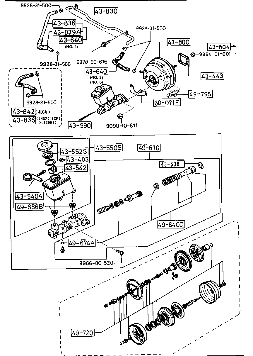 Brake Master Cylinder & Power Brake