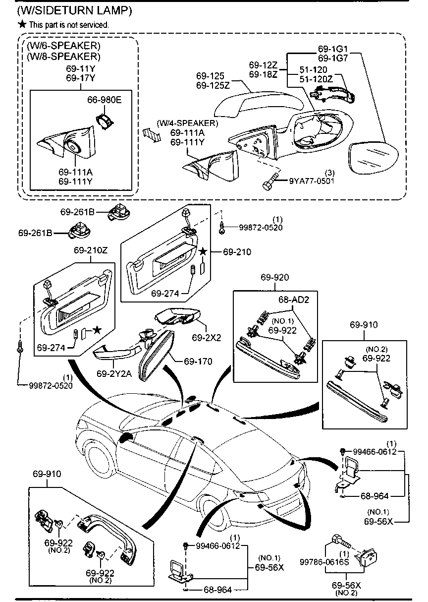 Visors Assist Handles Mirrors