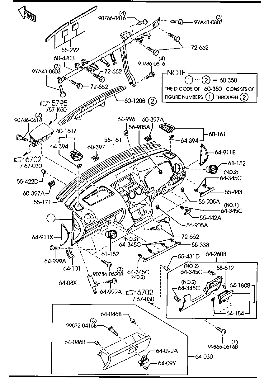 Dashboard, Related Parts