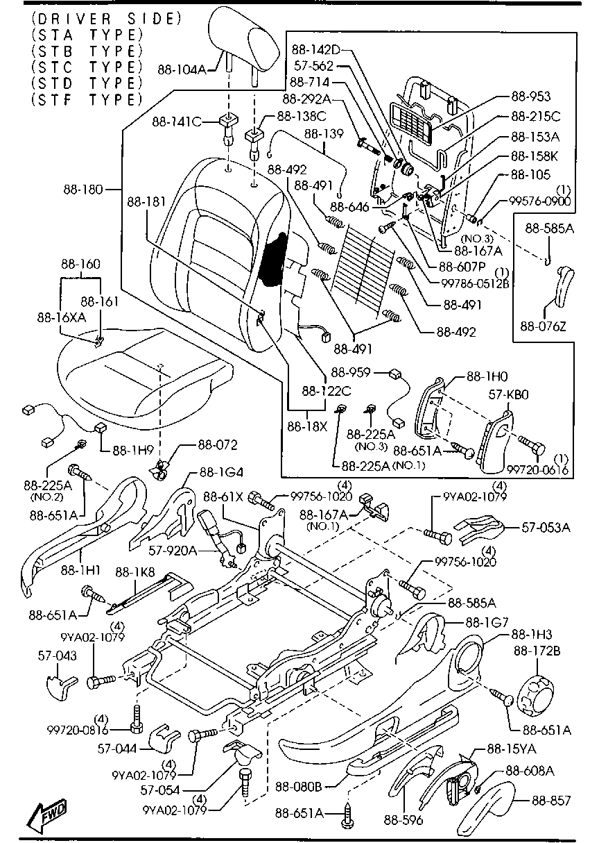 Asientos delanteros