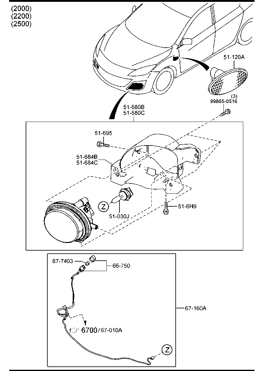 Front Combination Lamps