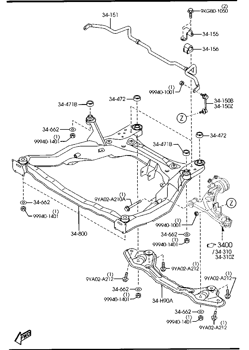 L206-34-170A Link(L),Control Mazda | YoshiParts