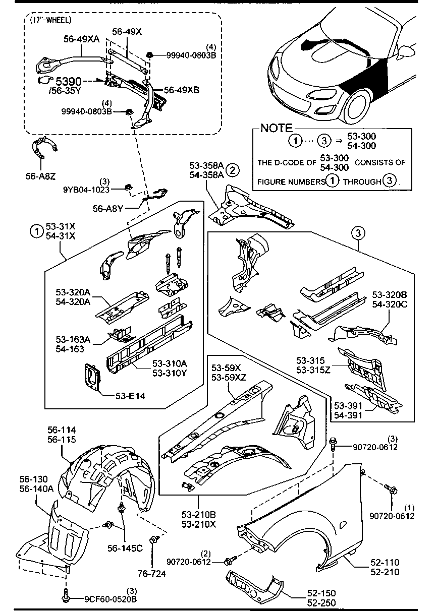 Fender & Wheel Apron Panels