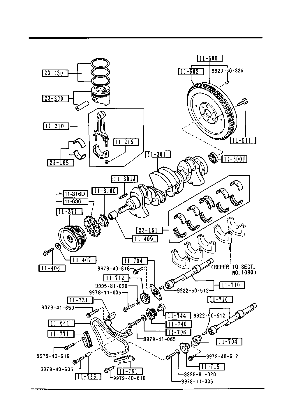 Piston, Crankshaft & Flywheel