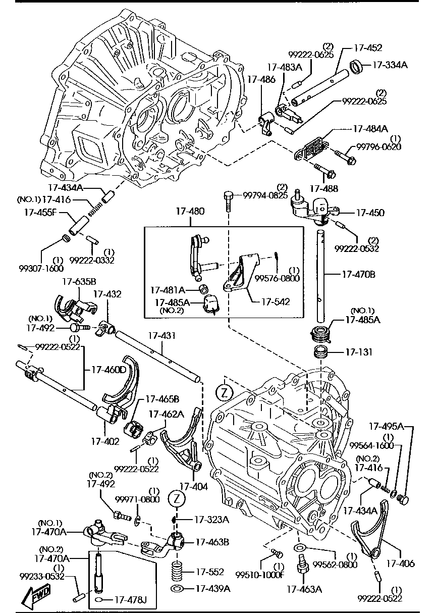 Sistema de control de cambio de transmisión manual