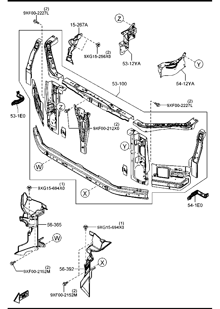 Radiator Shroud Dash Cowl Panels
