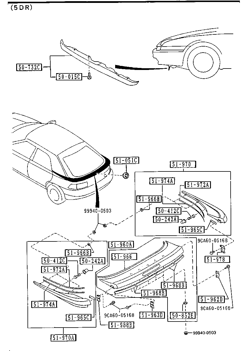 Spoilers y piezas relacionadas