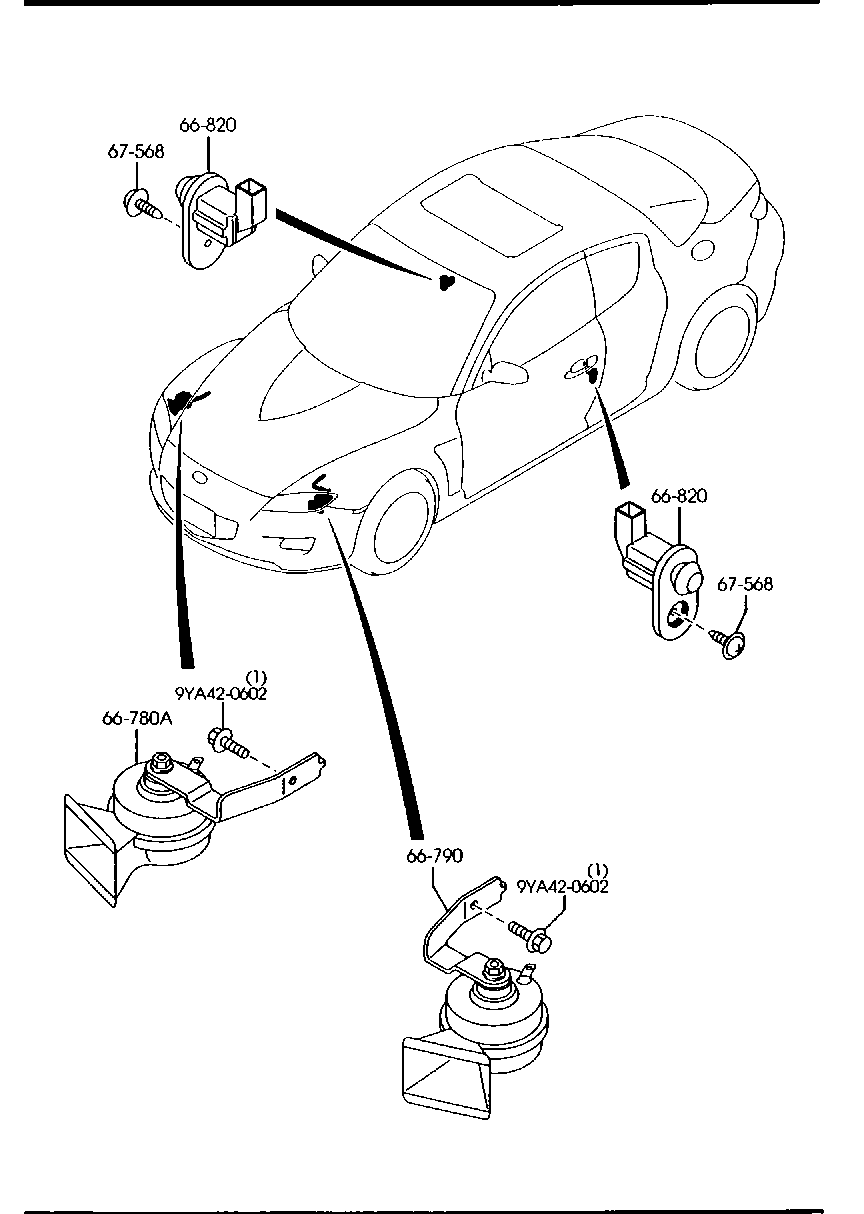 Bocinas de interruptor de puerta