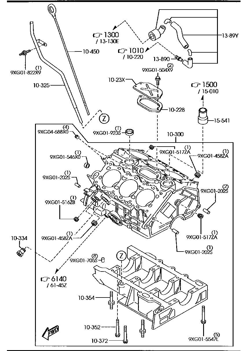 Aj95-13-89yb Hose,p.c.v. Mazda | Yoshiparts