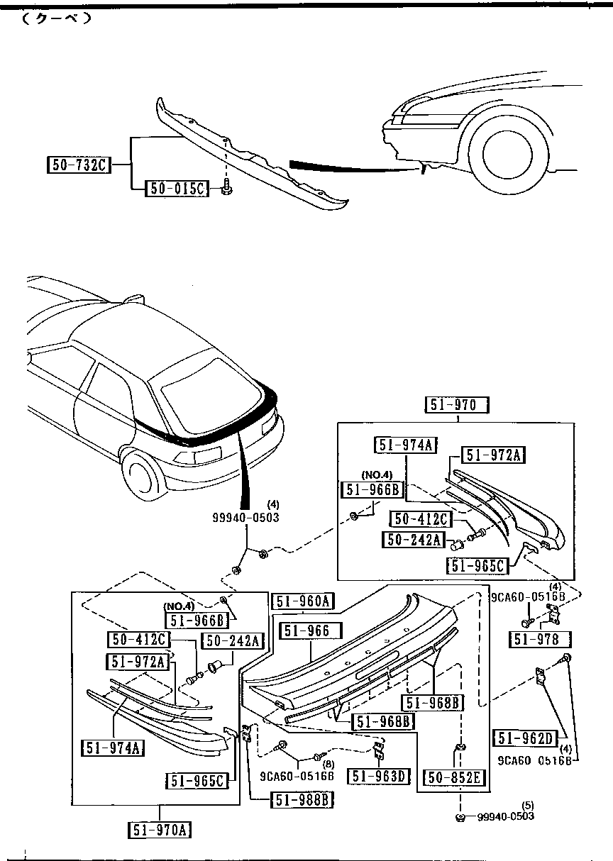 Spoilers y piezas relacionadas