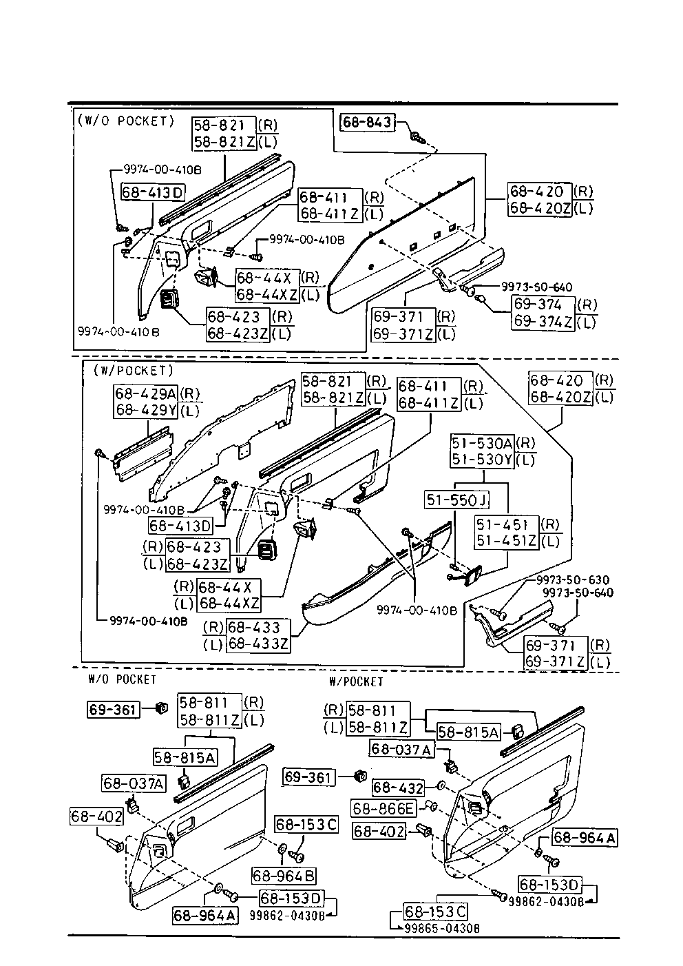 Front Door Trims & Related Parts