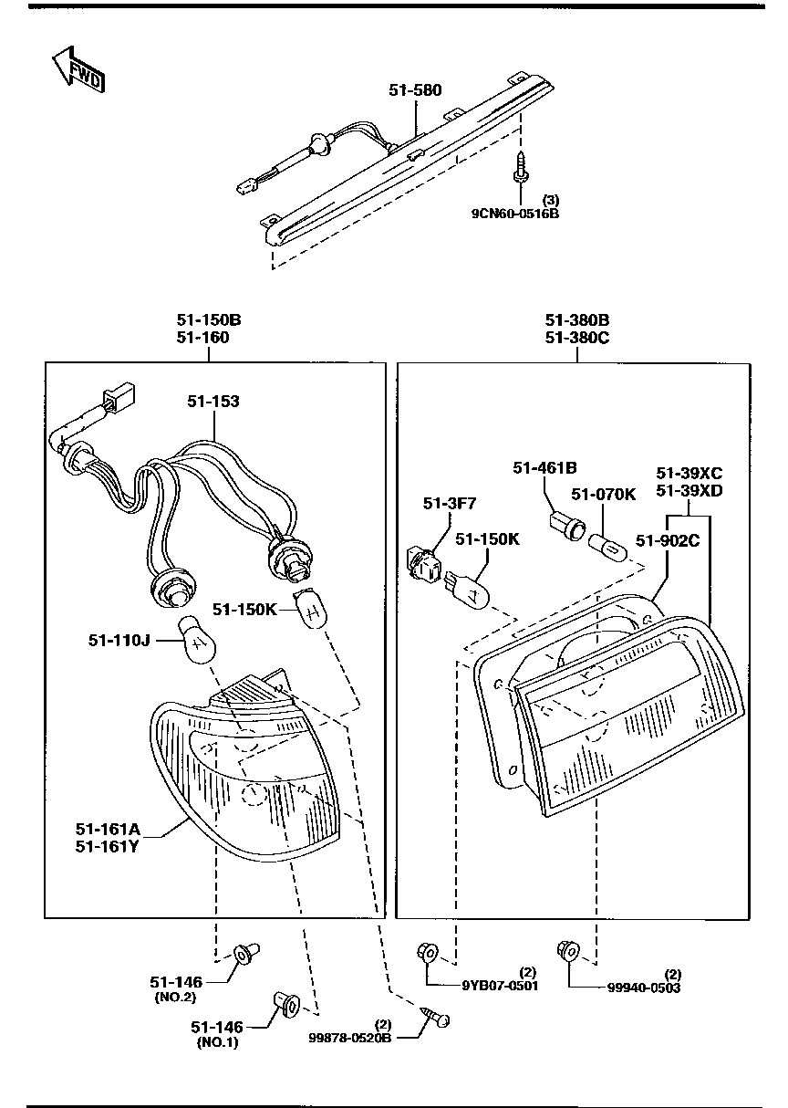 Rear Combination Lamps