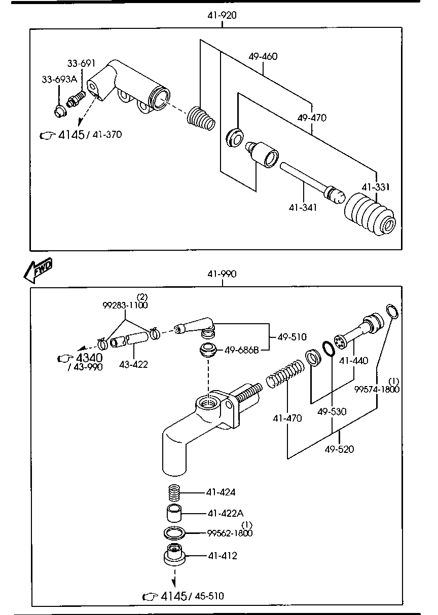 Clutch Release Master Cylinders