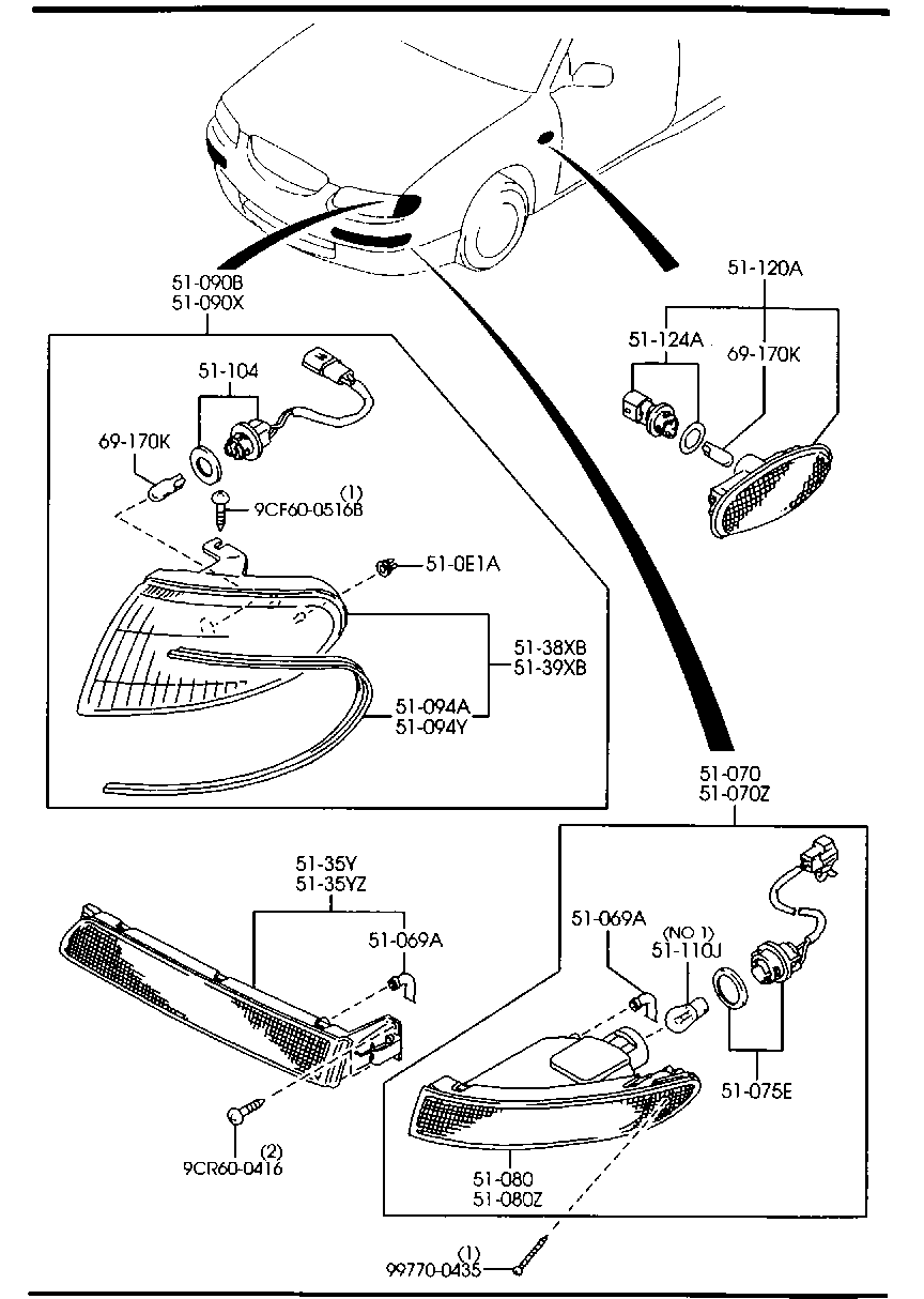 Front Combination Lamps