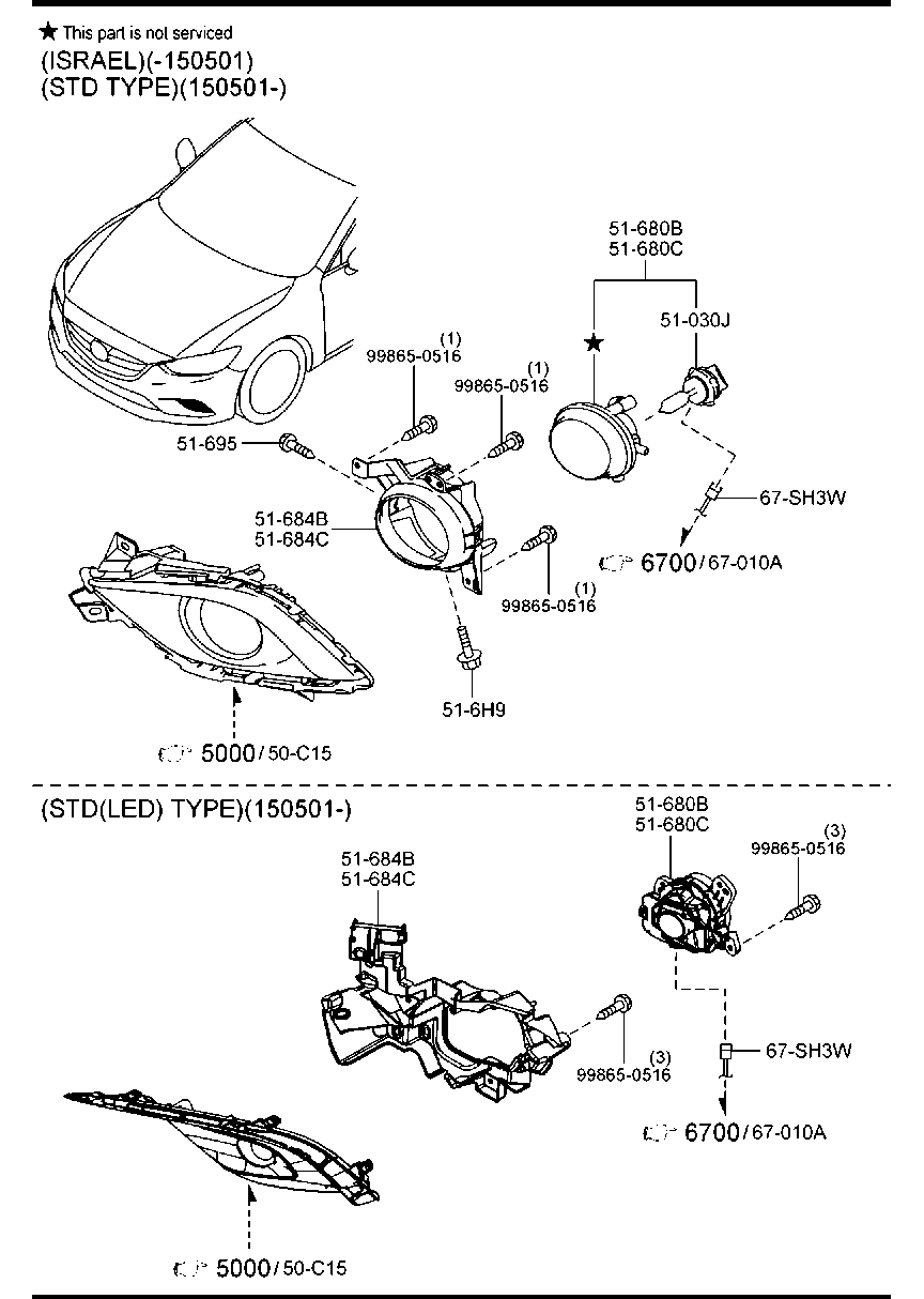 Front Combination Lamps