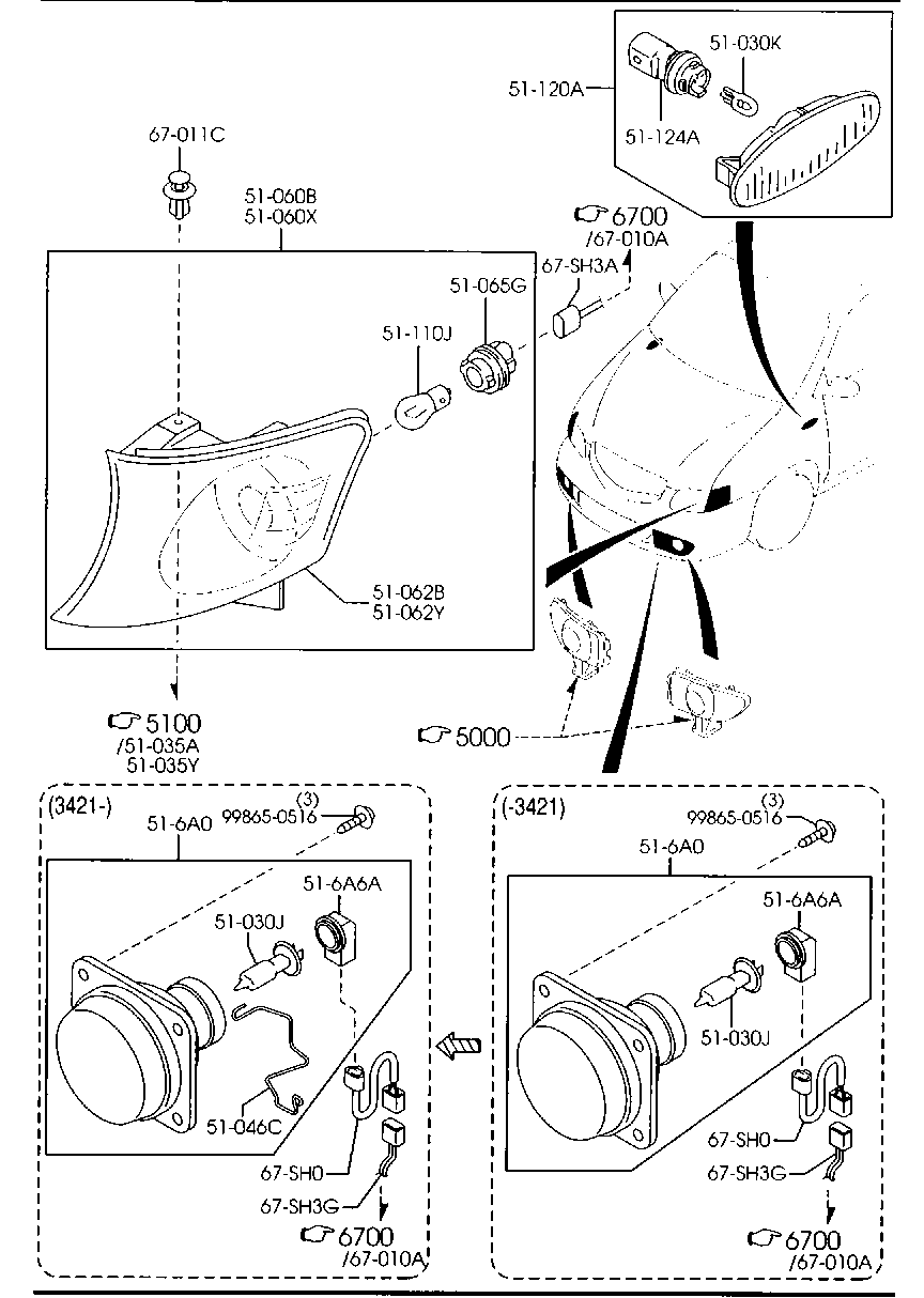 Front Combination Lamps