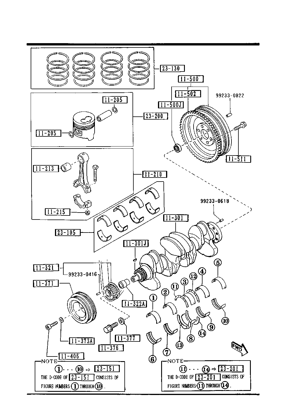 Piston, Crankshaft & Flywheel