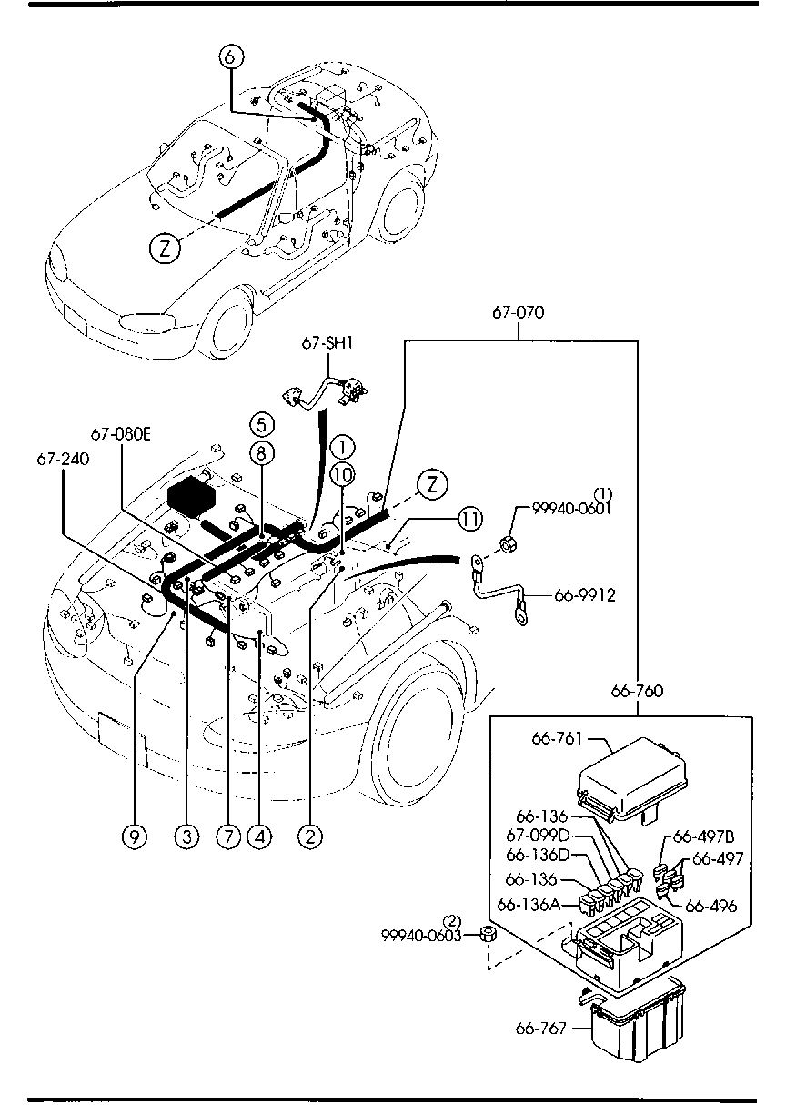 Arneses de cableado de transmisión del motor