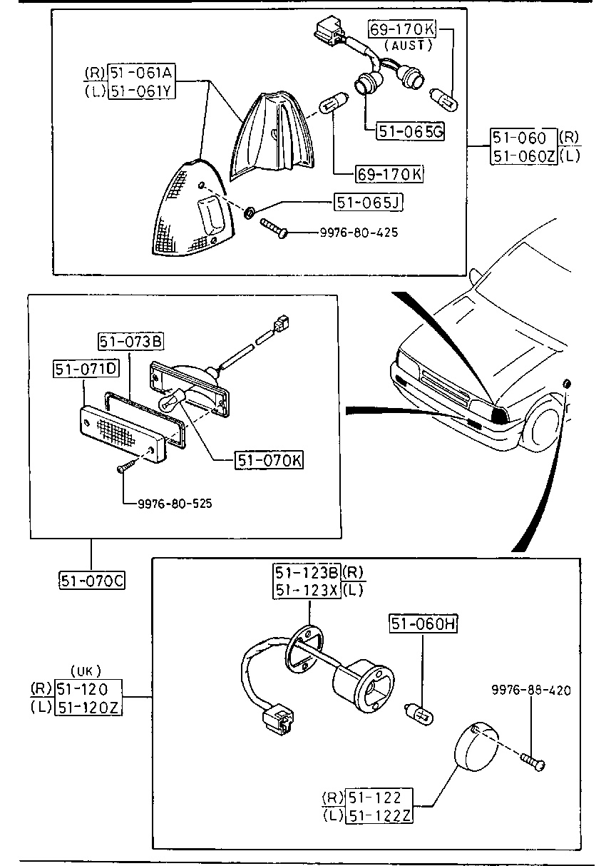 Front Combination Lamps