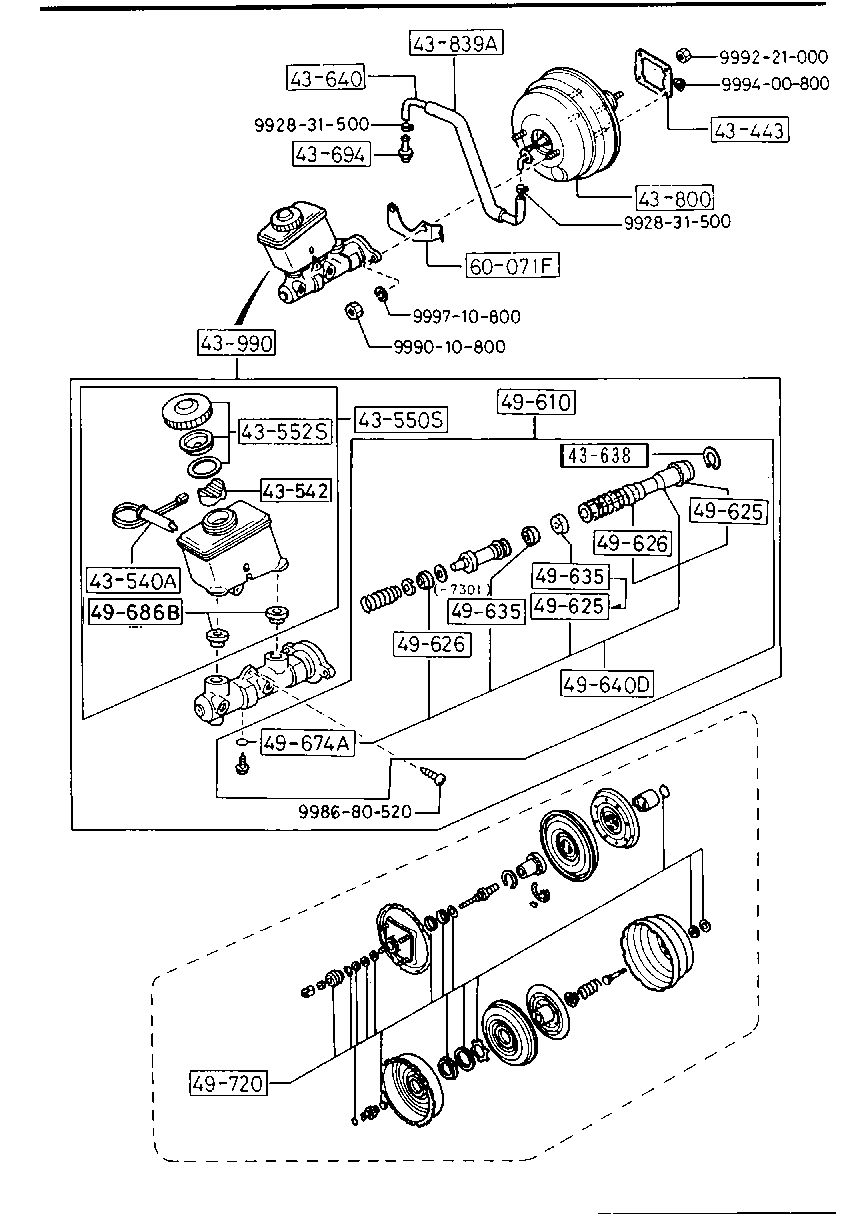 Brake Master Cylinder & Power Brake