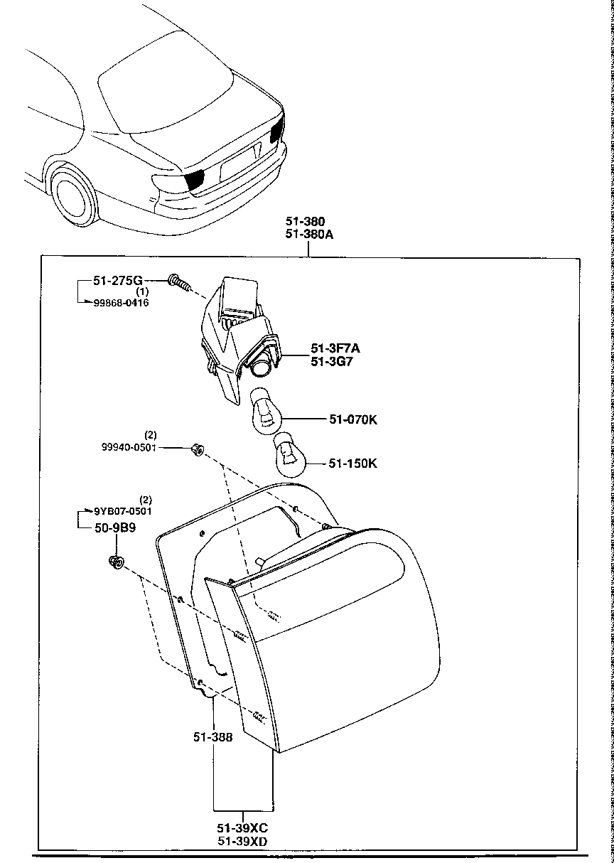 Trunk Lid Lamps