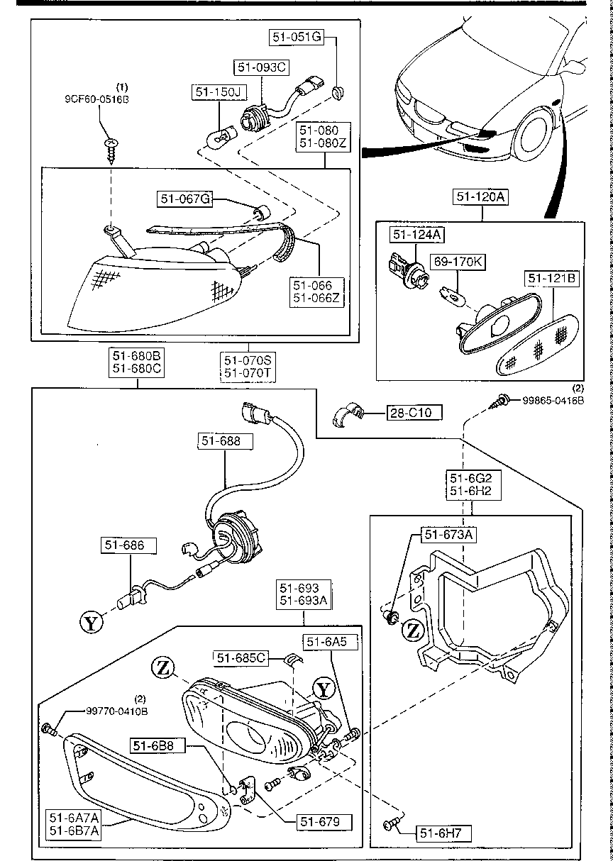 Front Combination Lamps