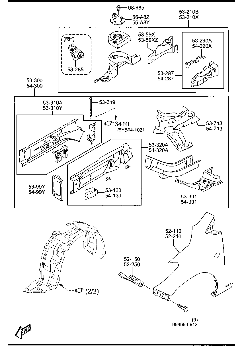 Fender & Wheel Apron Panels